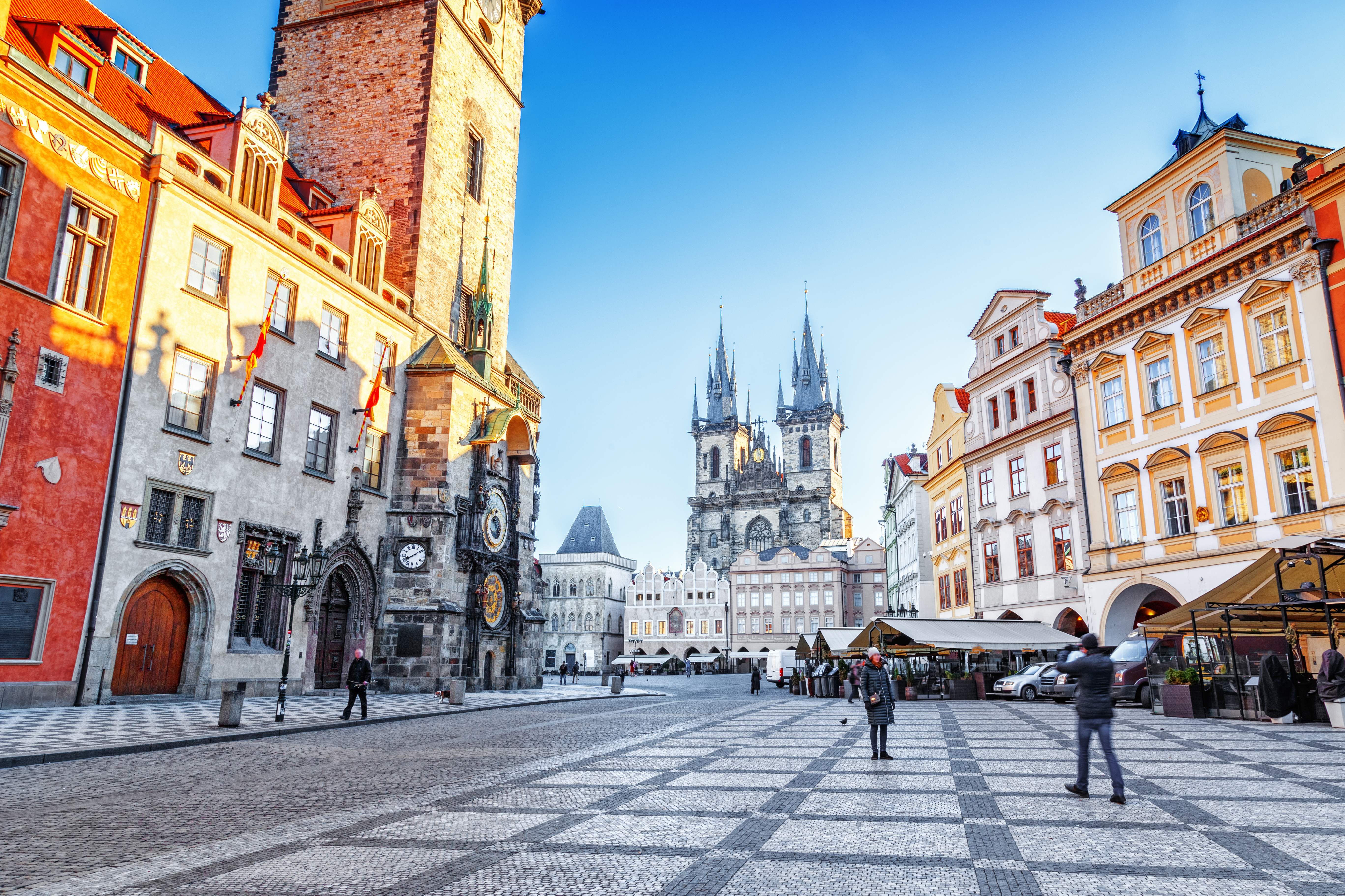 Центральная площадь в чешской столице Праге, куда могут иммигрировать иностранцы